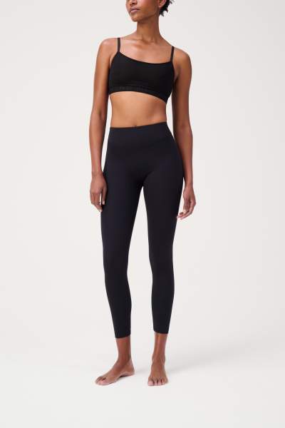 schwarze, blickdichte Shape-Leggings