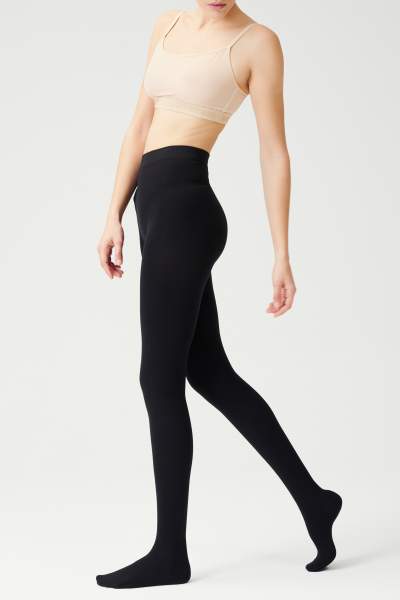 Die Tights Cosy Winter von item m6 in der Farbe schwarz mit Thermoeffekt und Kompression.