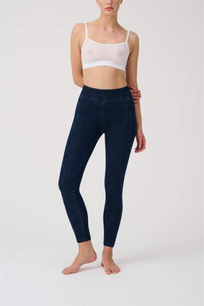 Denim Leggings in der Farbe washed indigo