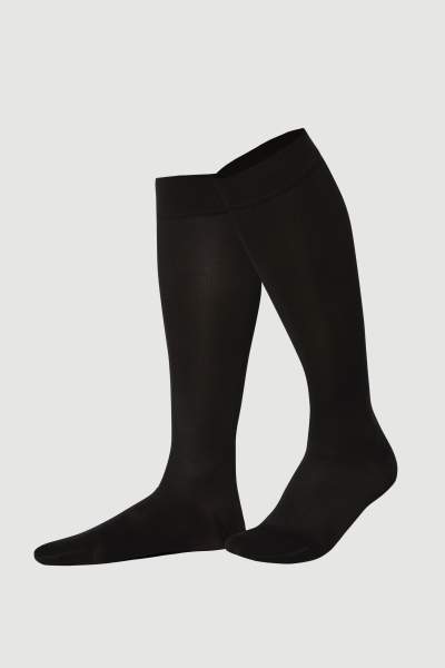 Schwarze Kniestrümpfe Allday Soft Compression im 55 DEN Look