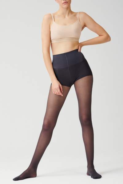 Die Tights Translucent Control Top von item m6 in anthrazit mit Kompression und in 20 DEN.