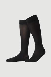 Schwarze Kniestrümpfe Allday Soft Compression im 25 DEN Look