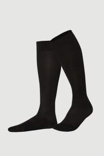Schwarze Kniestrümpfe Allday Soft Compression im 55 DEN Look