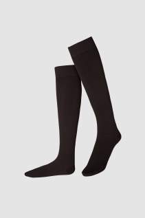 Nachhaltige Thermo Kniestrümpfe 'Cosy Winter Conscious' in 100 DEN in der Farbe almost black