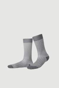 Unisex Crew Socks Allday Herringbone Soft Compression in der Farbe hellgrau