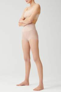 Kompressionsstrumpfhose für helle Haut in transparenten 15 DEN - Tights Invisible Control Top mit Shaping an Bauch, Beinen und Po
