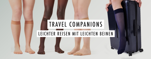 Koffer und Reisestrümpfe